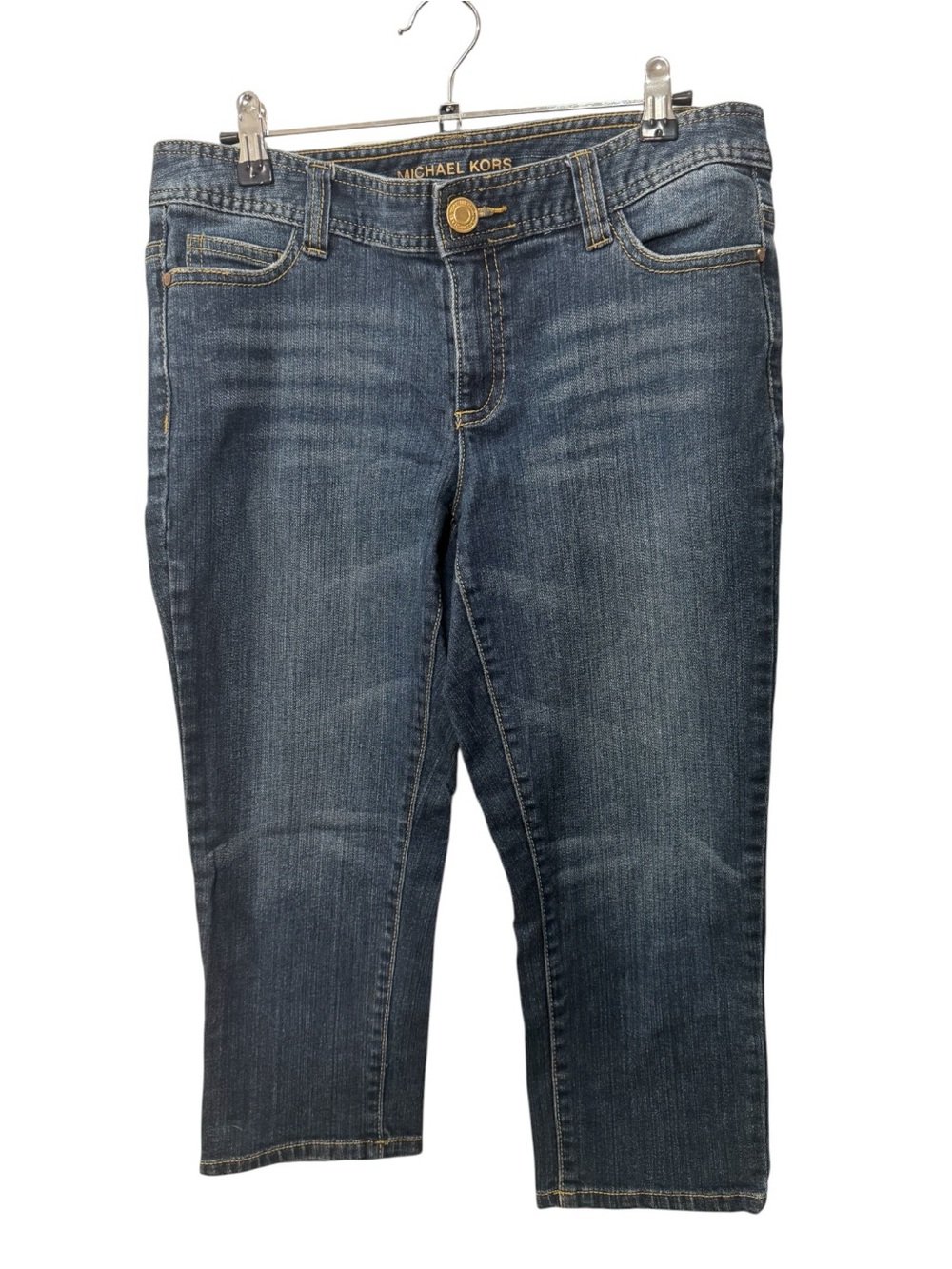 Michael Kors Women's Dark Blue Cropped Jeans women’s size 8